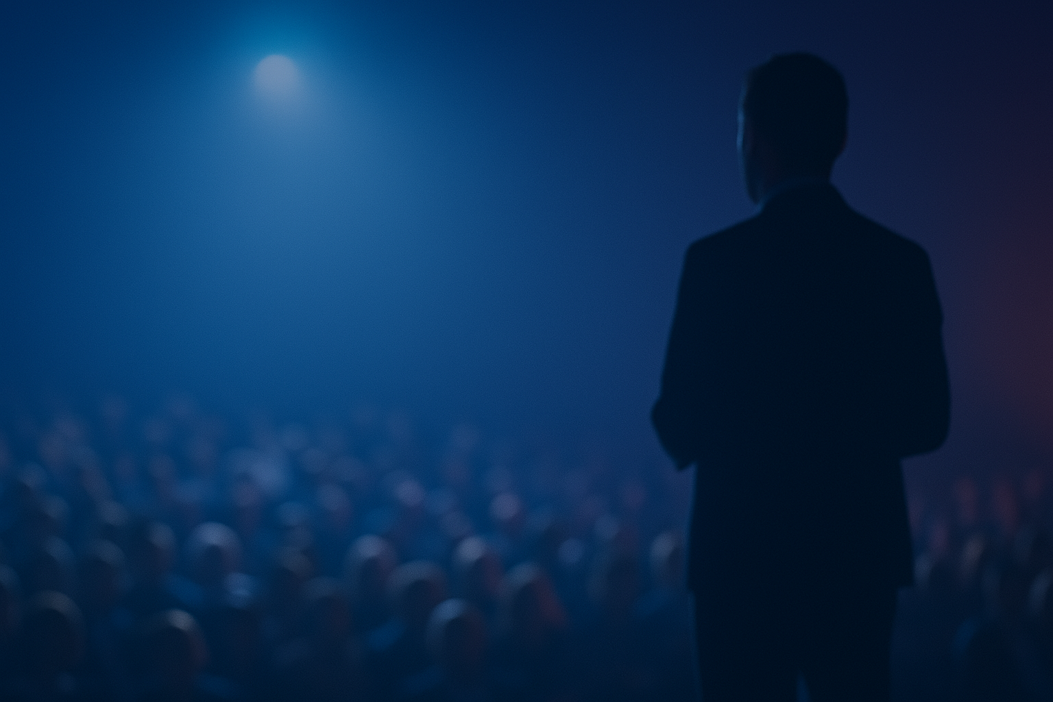 Speaker on stage